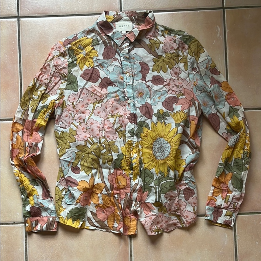 Sezane Pierro top shirt